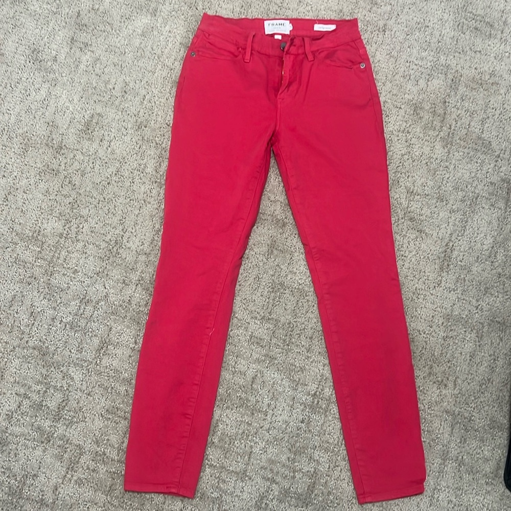 FRAME Le High Skinny colored denim